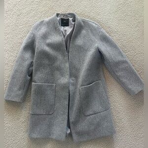 Zara Light Gray Outerwear Coat